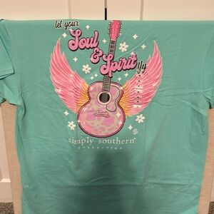 Simply southern graphic guitar graphic T-shirt new